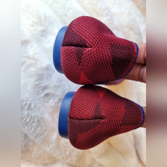 Je Te Accompagne Toujours Red Camo Stretchy Flats Size 39 (8.5 US) - Picture 4 of 5